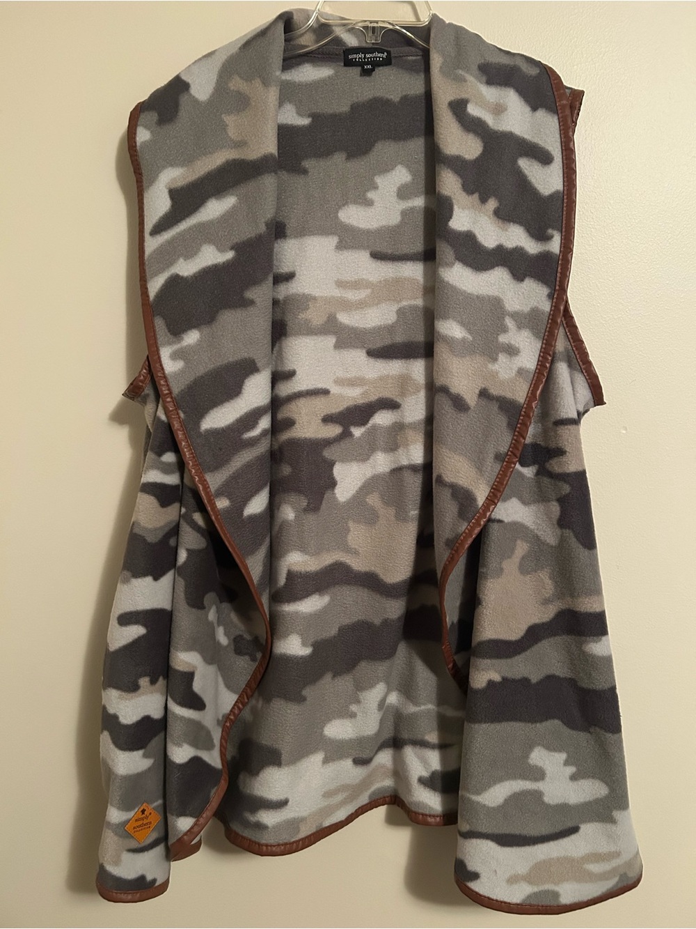 Simply Southern Women’s XXL Fleece Camo Vest